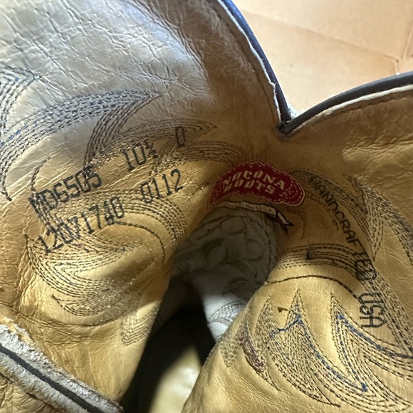 Nocona MD6505 Men's Exotic Rancher Boot w. Mink Vintage Quill Ostrich sz 10 1/2 - Picture 11 of 13